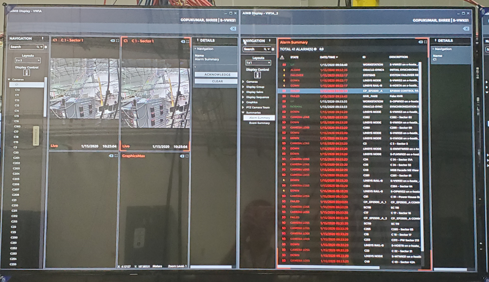Real time threat tracking perimeter protection video alarm