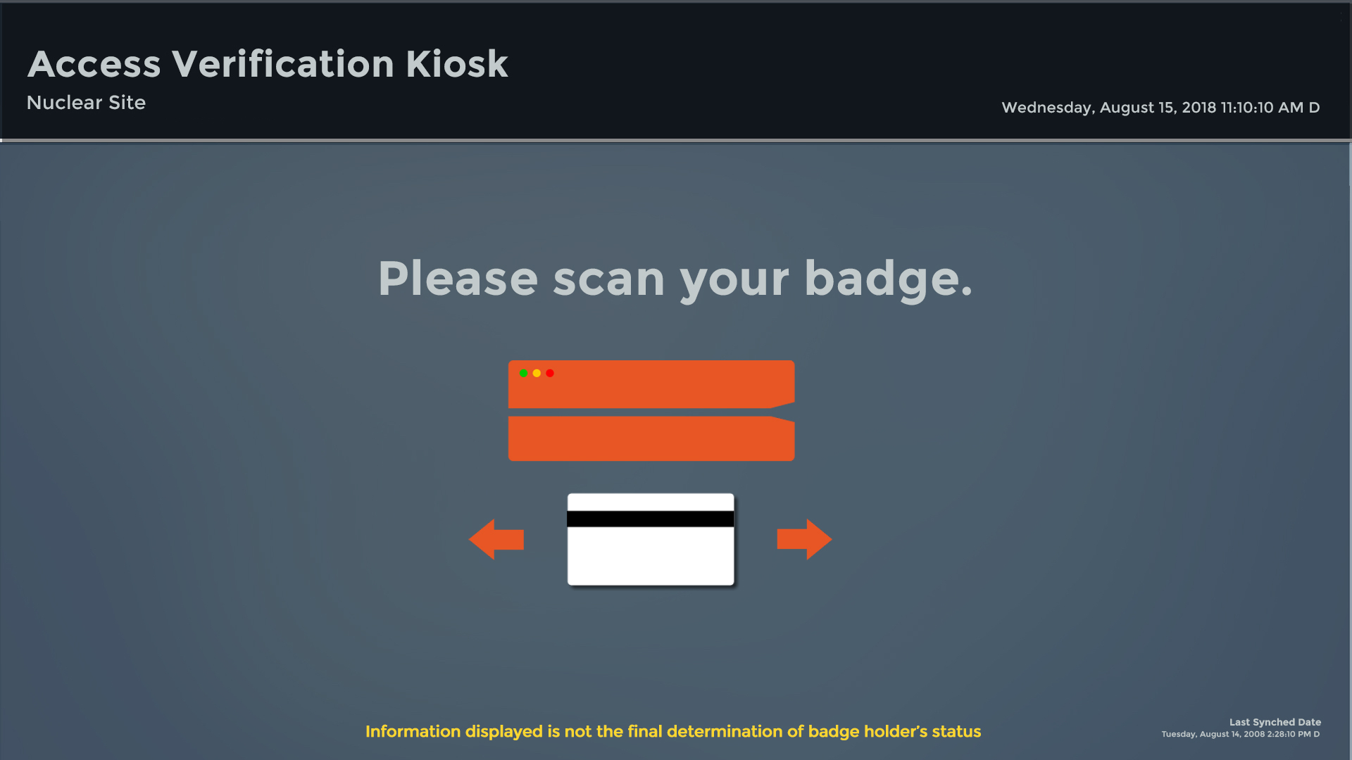 Kiosk Clear Message Start