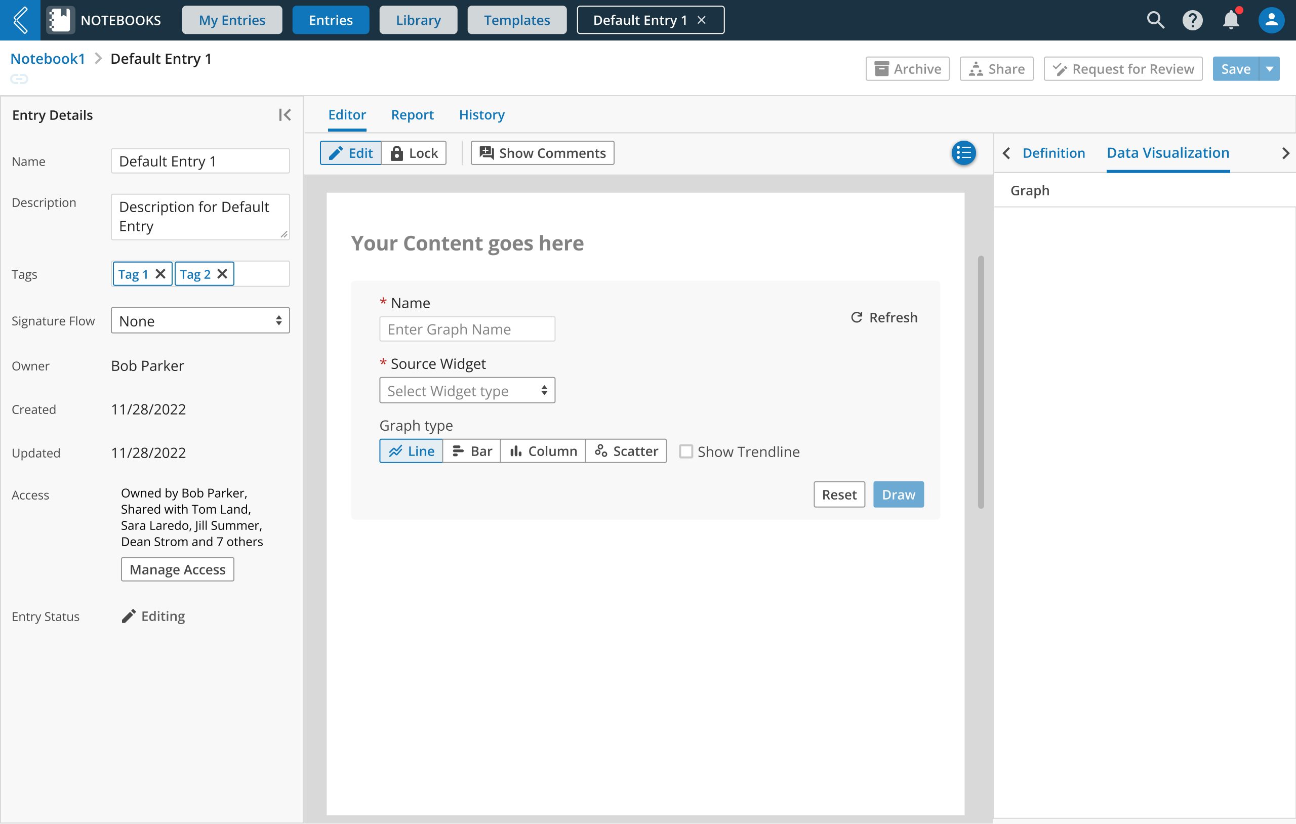 Low Code Data Visualization Graph Builder Input 1