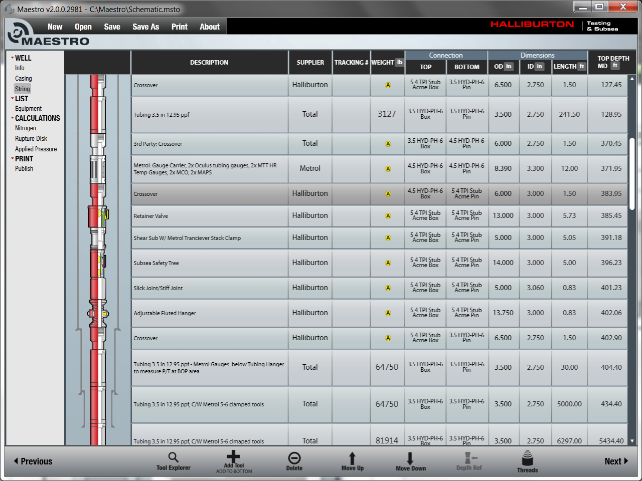Tool building tool visualizer