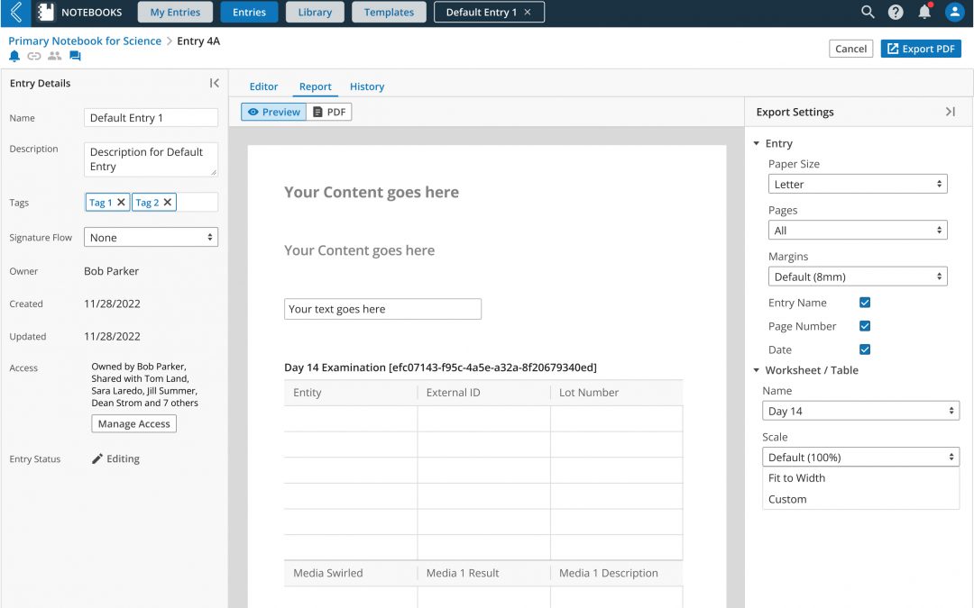 Protected: Enhancing PDF Export in ELN